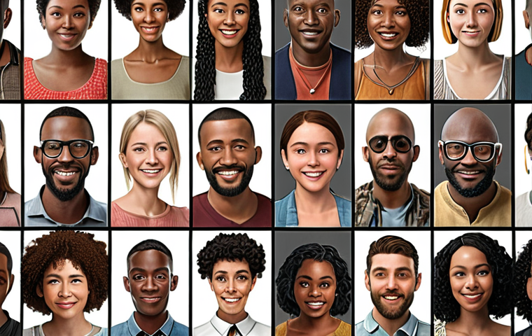 **Diverse online community:** People from various backgrounds connecting virtually, showcasing both the positive and negative aspects of digital interactions.